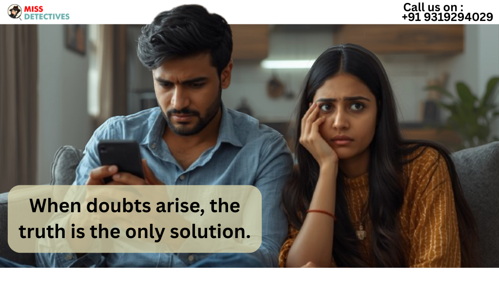 Post Matrimonial Investigation in Ahmedabad revealing signs of extramarital affair and hidden activities.