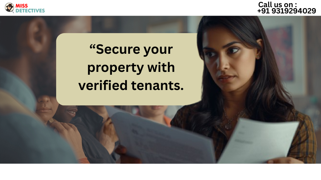 Mumbai couple working with an Indian female detective from a private investigation for personal background checks in Mumbai to screen tenants