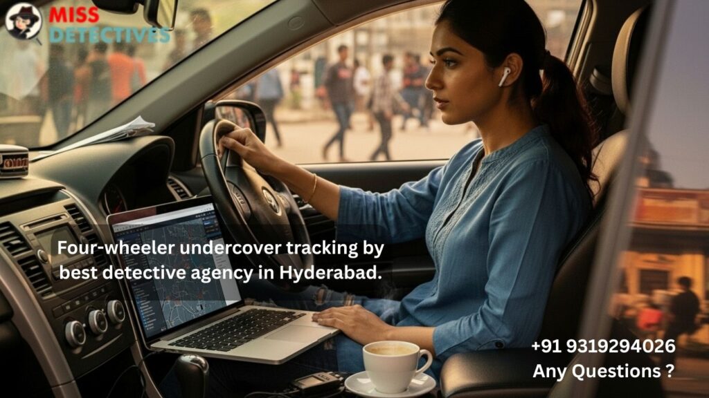 Indian detective with car – best detective agency in Hyderabad
