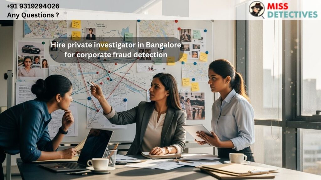 Confidential detective team working on case — hire private investigator in Bangalore