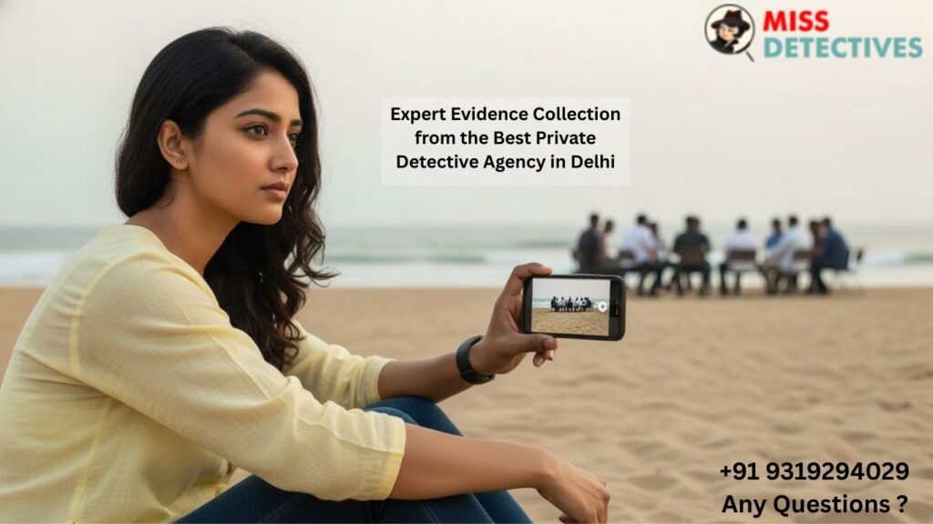 Professional investigator analyzing documents for the Best private detective agency in Delhi