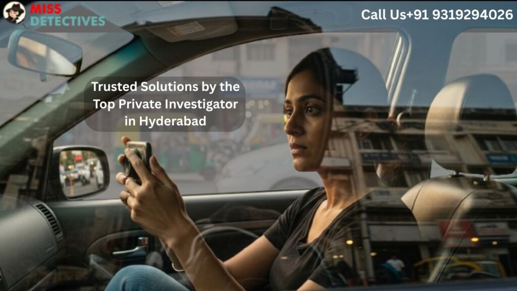 Top private investigator in Hyderabad conducting surveillance operations.